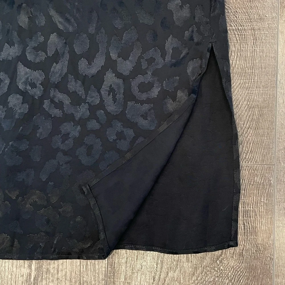 Express Black Leopard Dress size L - Picture 9 of 15